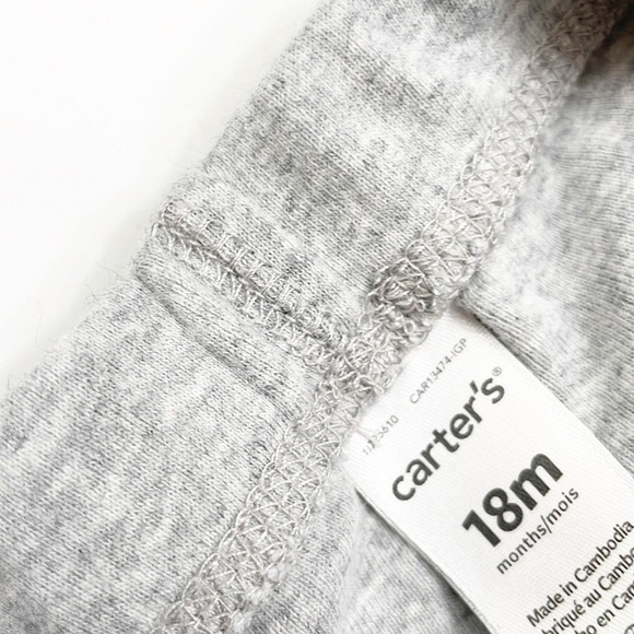 Carter's light gray baby pants - Picture 3 of 4